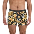 thumbnail image 1 of Balery Mushrooms Honeycomb Calzoncillos bóxer para hombre, ropa interior de algodón suave y transpirable con cinturilla de nailon-Small, 1 of 5