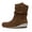 Brown, variant on Womens Slouch Flat Boots Low Wedge Heel Ankle Booties Suede Comfort Pull on Casual Shoes