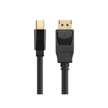 Monoprice Mini DisplayPort 1.2 to DisplayPort Cable - 1.5 Feet - Black | 4K Capable, Supports 3D Video - Select Series
