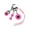 3, variant on Athletic Styles Key Holder PVC Construction Trendy Bag Charm For Sports Equipment Organization