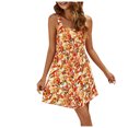 thumbnail image 1 of Vestido sin mangas para mujer Vestido estampado con cuello redondo Vestido informal Fridja hj2803, 1 of 8