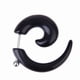 thumbnail image 2 of Negro 6mm Acrílico Falso Espiral  De Oreja Pendiente Arete jinwen  Camilla Oído, 2 of 6