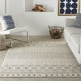 thumbnail image 3 of Nourison Passion Diamond Geometric Indoor Rug Ivory/Grey 3'9" x 5'9", 3 of 10
