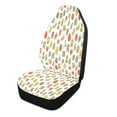 thumbnail image 2 of Cute doodle icon pattern Car Seat Cover 2 Piece Set Saddle Blanket Carseat Universal Fit for Vehicle Sedan SUV, 2 of 5