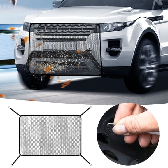 ZZERHUOO Car Radiator Grille Mesh Guard Protective Cover Universal Fit Durable Stainless Steel Engine Net For Vehicle System