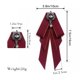thumbnail image 5 of Cuello Estudiante femenina Estilo universitario Uniforme escolar femenino Camisa blanca Lazo Azafata Banco Hotel Ropa de negocios Pajarita, 5 of 6