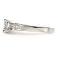 thumbnail image 3 of Auriga 14k White Gold Square Cluster 3/4 carat Princess Diamond Complete Engagement Ring for Women Size-7, 3 of 8