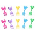 thumbnail image 1 of Toystoory 10 piezas de tenedores de frutas para niños, palillos de dientes de postre de dibujos animados, palillos de buffet lavables para Cocina y Comedor, 1 of 6