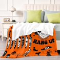 thumbnail image 3 of Halloween Cute Ghost Blanket Horror Movie Blanket Lightweight Fuzzy Flannel Throw Blanket for Bed Living Room Sofa Couch Travel All Season 50"x40", 3 of 6