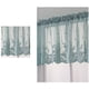 thumbnail image 4 of Xiao Hua Cortina de encaje con bordado floral, translúcida, ideal para decorar dormitorios y cocinas, azul, 1 pieza, 135 x 61 cm, 4 of 5