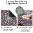 thumbnail image 4 of Classic Boho Pattern Non-Slip Game Room Mat 31.5 Inch Square Rubber Mahjong Playing Surface with Noise Dampening for Card Games and Board Game Nights, 4 of 7