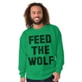 thumbnail image 6 of Feed The Wolf Sarcastic Hangry Gym Sweatshirt for Men or Women Brisco Brands M, 6 of 6