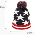 thumbnail image 3 of ZQUUVOU Winter Knitted Beanie Hat for Men Women Vintage Outdoor Pom-Pom Cuffed SKi Hat Adult Caps Knitted Warm Protection Cap Dark Blue C, 3 of 5