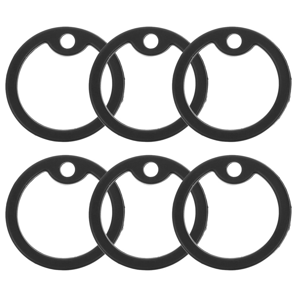 6pcs Silicone Pet Tag Silencers Name Tag Rings Convenient Dog Collar