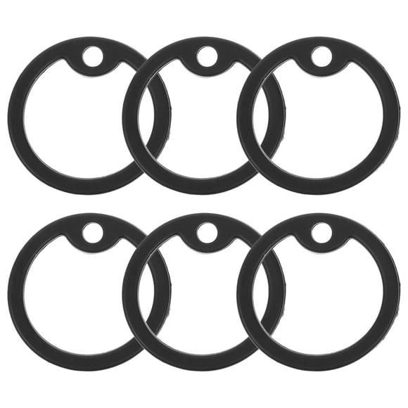 Shisuyan 6pcs Silicone Pet Tag Silencers Name Tag Rings Convenient Dog Collar Tag Silencers