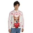 thumbnail image 4 of Happy Valentine's Day Chihuahua Brings Love Heart All Over Print 3D Baseball Jacket Dog Lover Gifts Idea Bomber Jacket Softball - 02028, 4 of 6