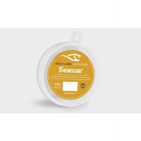 Seaguar 1132097 25 Yards Gold Label 50GL25 Flourocarbon Leader, Clear