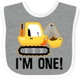 thumbnail image 3 of Inktastic 1st Birthday Construction Truck Boy Boys Baby Bib, 3 of 4