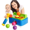 thumbnail image 4 of Juguete para golpear a niños y bebés, martillo con iluminación musical, pelota para golpear, ejercicio de inteligencia, entrenamiento de fuerza, regalo para niños, 4 of 8