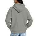 thumbnail image 6 of cocolona Womens Quarter Zip Hoodies Plus Size Casual Textured Hooded Sweatshirt Fall Winter Oversized Hoodie Pullover Fashion Long Sleeve Tops with Pocket, 6 of 7