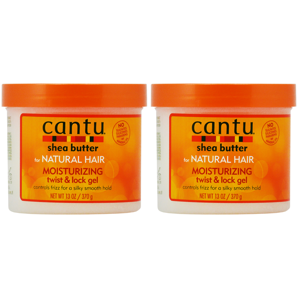 Cantu Shea Butter Moisturizing Twist Lock Gel 13oz Pack Of 2