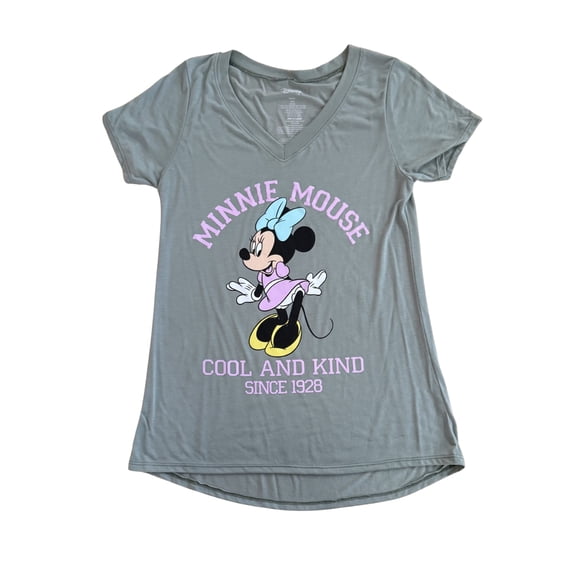 Disney Adult Cute Minnie V-Neck Tee (Women's), XS to XXL
