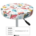 thumbnail image 4 of Fotbe Dinosaur Stool Covers Round,Waterproof Round Bar Stool Covers Bar Chair Covers Washable Stool Cushion Slipcover for 12-14 Inch Chair-12 inch, 4 of 7