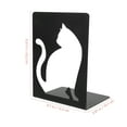 thumbnail image 2 of Set of 2 Cat Bookends Decorative Animal Shelf Stands for Office, Home, Student Desk Bookshelf Organization, 2 of 5