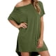 thumbnail image 4 of Vestido Camisero Ccdes Talla Grande Modal Premium Manga Corta, 4 of 5