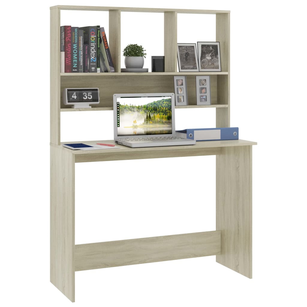 Lowestbest Computer Desk, PC Study Table Workstation with Hutch and Bookshelf Lowestbest Computer Desk, PC Study Table Workstation with Hutch and Bookshelf