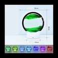 thumbnail image 4 of Paisaje Natural Que Fluye Cuadro Arte Reloj de , Vidrio Transparente Redondo Colorido Pintura Azul, 4 of 5