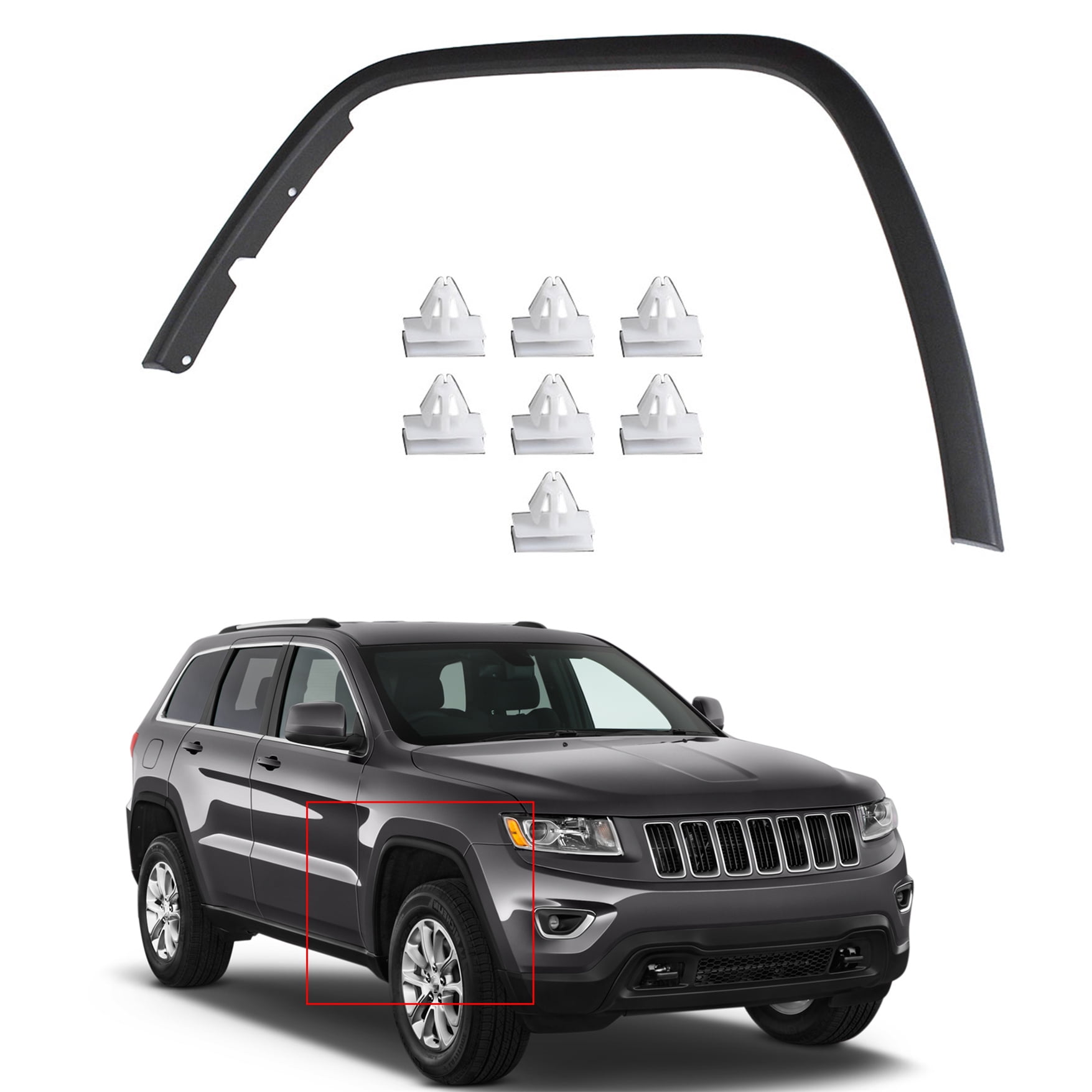 Make Auto Parts Manufacturing Premium Front Passenger Right Side Fender Liner Plastic For Jeep Grand Cherokee 2011 2012 2013 CH1249153 