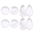 thumbnail image 1 of OUNONA 4pcs Reusable Epoxy Resin Mold for DIY Lovers White Casting Tools, 1 of 8