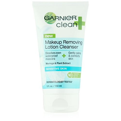 Garnier Clean+ Makeup Removing Lotion Cleanser Sensitive Skin, 5 Fluid