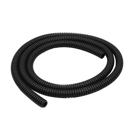 3.28ft Black Flexible Tube No Pre-Split Loom Wire Conduit Sleeve Tubing for Automotive