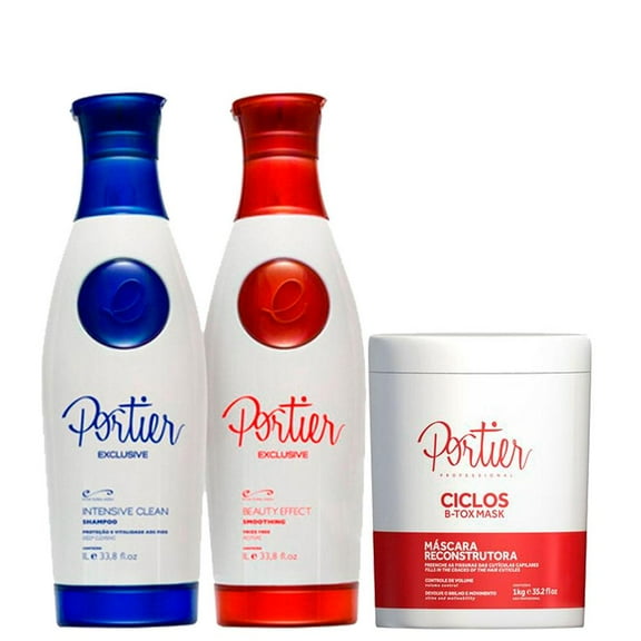 Kit Exclusive Portier Progressive 2x1L/33.8fl.oz Ciclos Mask B-Tox 1Kg/35.2 oz