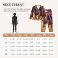 thumbnail image 4 of Haiem a herd of horses Pattern Women’s Long-sleeve Sleepwear,Sleepwear Set,2-piece Loungewear Set,Soft PJs Comfy Nightwear with Pockets-Large, 4 of 7