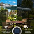 thumbnail image 4 of Outsunny 10ft Outdoor Cantilever Umbrella w/ Solar Lights, Dark Green, 4 of 10