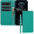 thumbnail image 1 of iPhone 12 Pro Max Flip Case Genuine Leather Premium Cow Leather Wallet Drop Protection Shockproof Cover 6.7 inch, 1 of 5