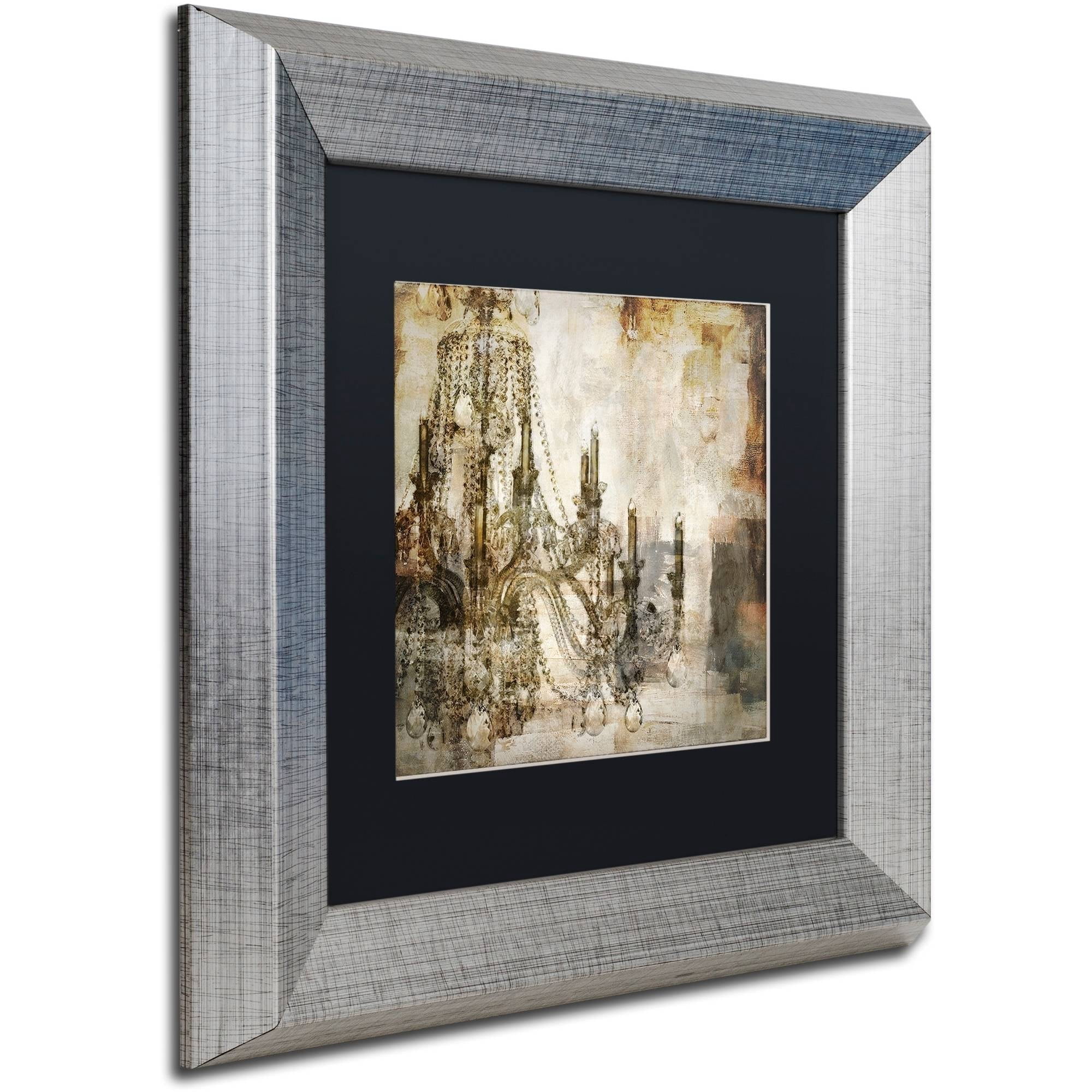 Trademark Fine Art "Lumi?res I" Canvas Art by Color Bakery Black Matte, Silver Frame
