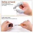 thumbnail image 3 of Lame Bread Tool, Bread Scoring Tool with 10 Razor Cutter Blades, 2 Cut-Proof Finger Sleeves & Leather Protective Cover, Stainless Steel Dough Knife for Sourdough Bread Slashing Baking Supplies, 3 of 7