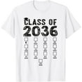 thumbnail image 1 of Class of 2036 Grow With Me Shirt With Space For Checkmarks T-Shirt - Black - 2XL, 1 of 2
