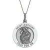 Personalized Sterling Silver St. Anthony Medal Pendant