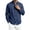 Navy, variant on StSilkitty Button down Shirts for Men Long Sleeve Stand Collar Dress Shirt with Pocket Lightweight Soft Office Work Tops