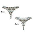 thumbnail image 3 of Fotbe Transport Train Tanga Sin Costuras para Mujer con Estampado – Panties Invisibles, Transpirables y Cómodos para Uso Diario-Large, 3 of 6