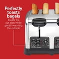 thumbnail image 5 of Hamilton Beach 4-Slice Toaster, Polished Stainless Steel with Sure-Toast Technology, Bagel & Defrost Settings, Auto Boost, 5 of 5