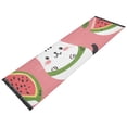 thumbnail image 2 of Cats Hearts Leaves Watermelons Bedside Runner Rug 2'x 6' Non Slip Carpet Floor Mat Area Rug, 2 of 8