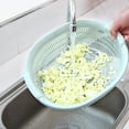 thumbnail image 5 of Btomtd Plastic Double Dishwashing Basket Draining Basket Kitchen Basket Household Fruit Bowl Multifunctional Round Dishwashing Basin Fruit Basket, 5 of 7