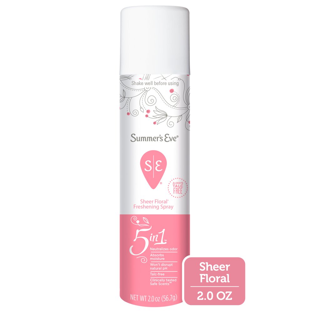 Summer's Eve Freshening Spray, Sheer Floral, 2 Oz.