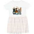 thumbnail image 3 of Inktastic Happy Dog Family Girls Toddler Dress, 3 of 5
